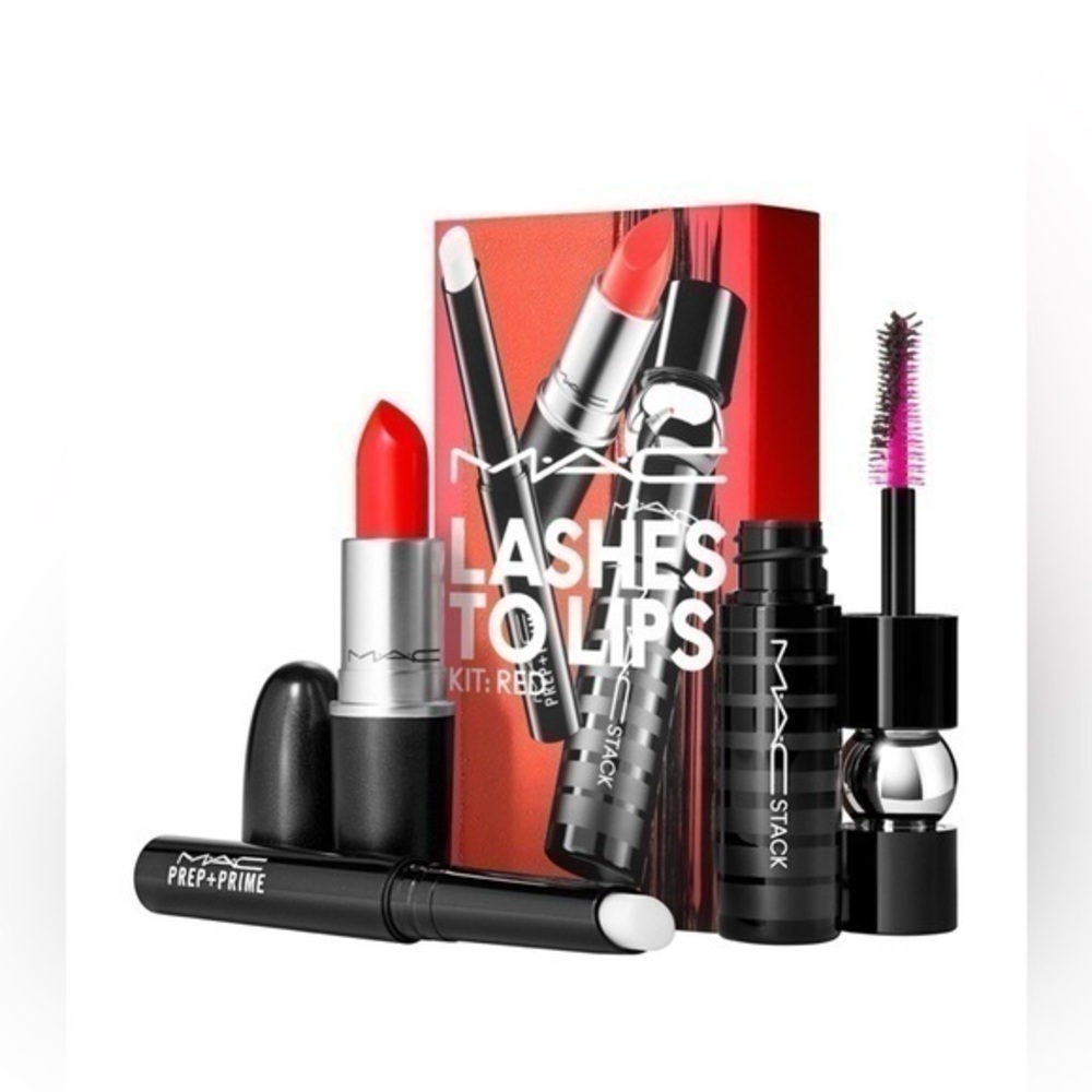 MAC Superstar Lashes To Lips Kit-Red
